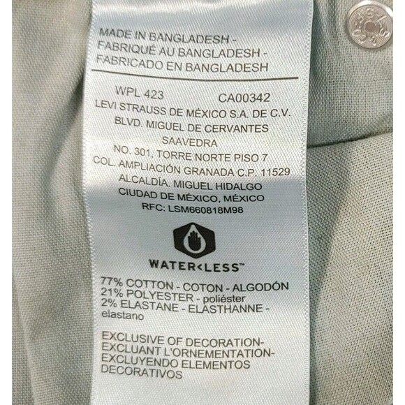 Levi's Signature Gold Mid-Rise Skinny Stretch Jeans Dark Blue 24M W37 x L30 NWT - Picture 14 of 15